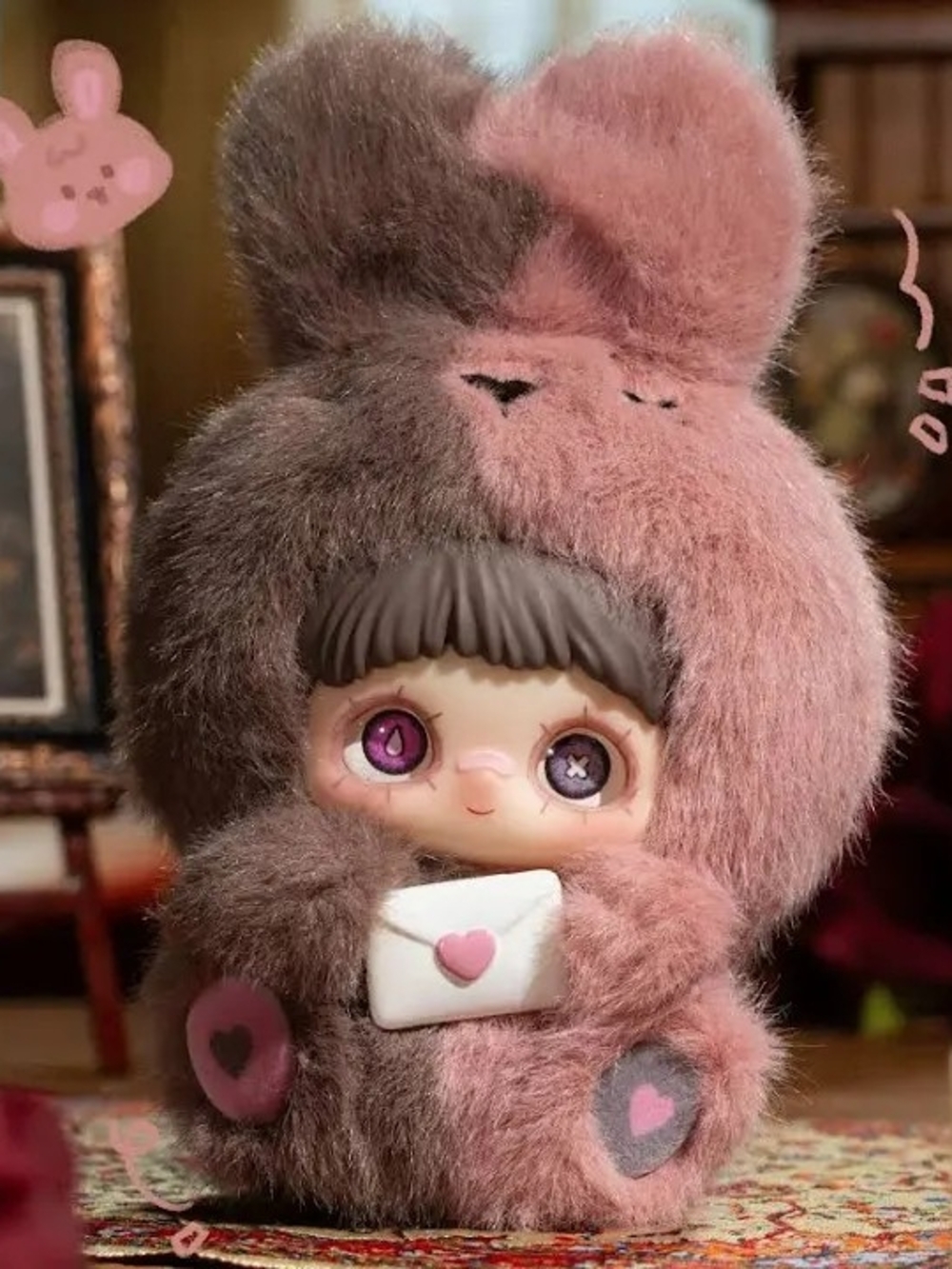 May I Love You Blindbox By Toptoy Holding Heart Letter - Pink & Brown NWOT